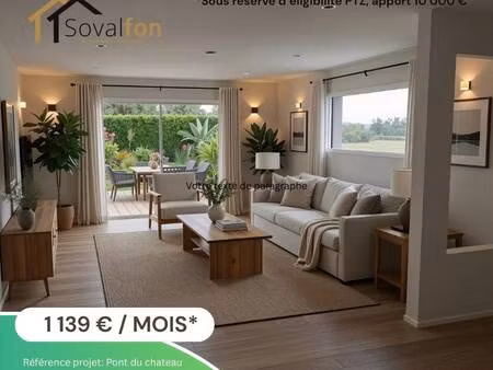 terrain avec maison neuve à vendre