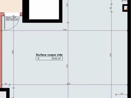 local commercial neuf – 46 m² – face à l’école internationale – porte de france  saint-gen