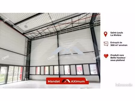 entrepôt 300 m² saint-louis