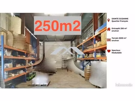 local 250 m² sainte-suzanne