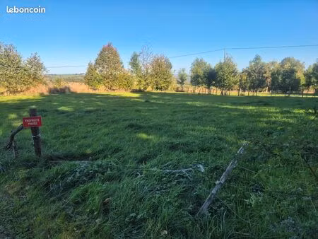 terrain plat en bordure de route