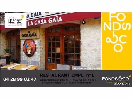 fonds de commerce restaurant 95 m²