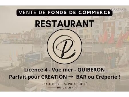 fonds de commerce 290 m² quiberon