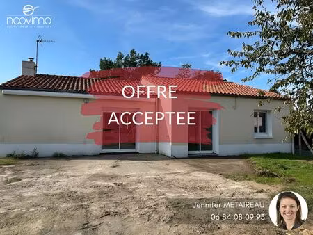 vente plain-pied 3/4 chambres non mitoyen sur belle parcelle