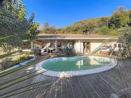 maison bois 112m2 habitables avec piscine