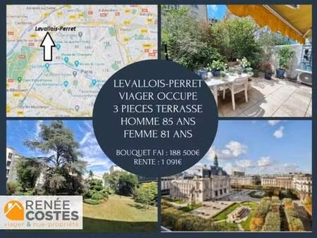 viager occupé - f81-h85 ans - levallois perret (92300)