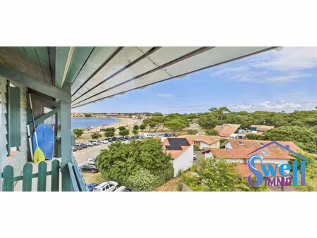 face au lac marin  t2 25m² entièrement rénové dans résidenc