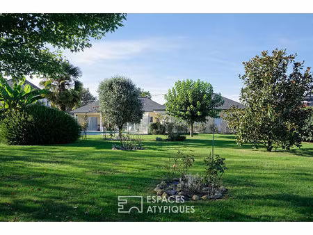 villa et sa vue panoramique sur les pyrénées