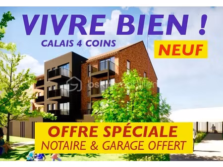 vente appartement 3 pièces 51.36 m² à fréthun (62185)  195 000 €