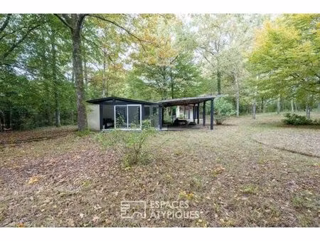 refuge en pleine nature et son parc boisé