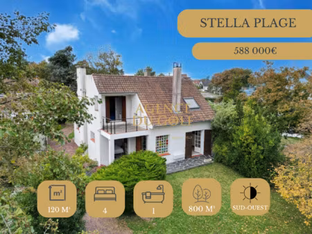 maison 4 chambres au style unique à stella-plage