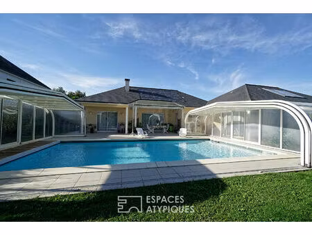 villa et sa vue panoramique sur les pyrénées