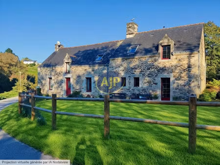 longère en pierres rénovée - cadre paisible proche du blavet