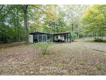 refuge en pleine nature et son parc boisé