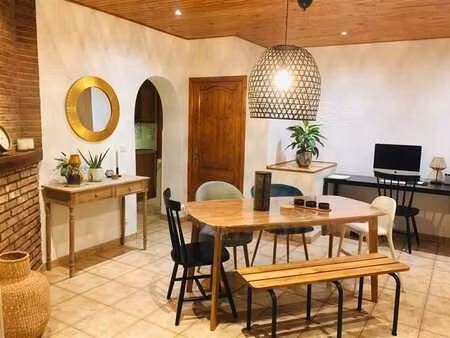 maison 3f - 2 ch - 1 terrasse semi couverte - 1 cave