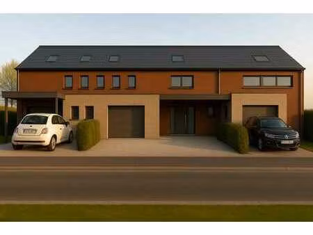 maison neuve 3 chambres avec garage et jardin.