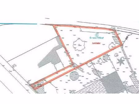 vente terrain à lamballe (22400) : à vendre / 778m² lamballe