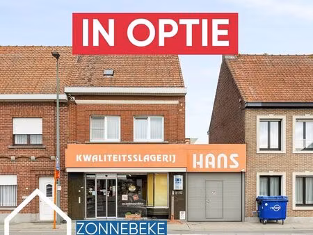 commerciële handelswoonst met 3 slpks  grote garage en gunstig epc