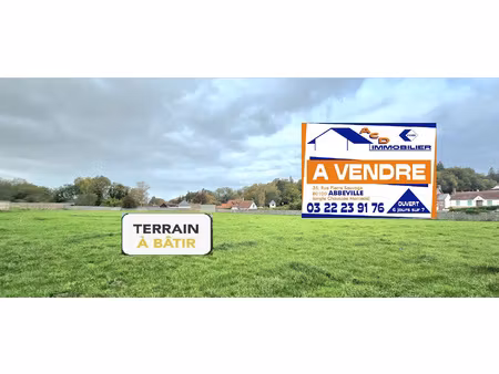 achat terrain 1 000m² forest l abbaye 80150