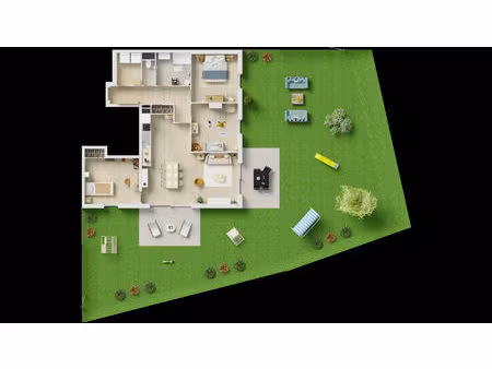 appartement t4 neuf avec jardin - 87.80 m² - guilers