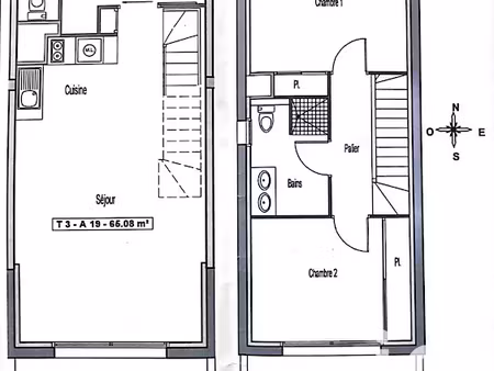 location duplex 3 pièces 64 m² à saint-gilles-croix-de-vie (85800)  855 €