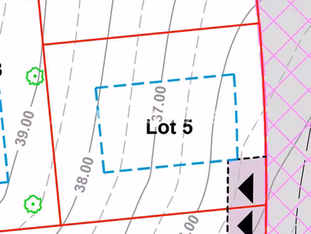 terrain constructible 416 m2