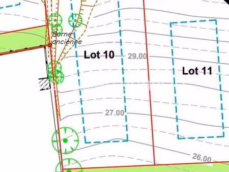 terrain constructible 821 m2