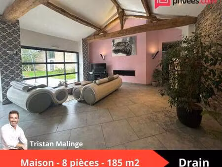 vente maison à drain (49530) : à vendre / 185m² drain