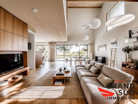 maison t7  pergola bioclimatique jardin et garage