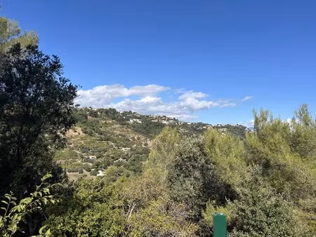 nice - la costiere - terrain avec permis de construire en cours