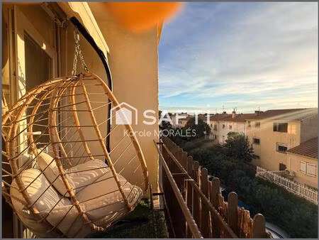 perpignan  proche gare et centre  appartement t4 avec balcon et parking