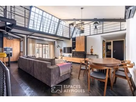 ancien garage transformé en loft à proximité des bords de marne