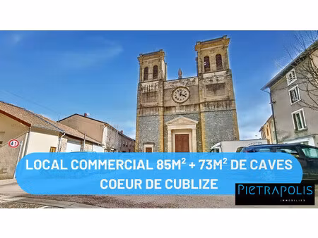 local commercial + caves au centre ville de cublize