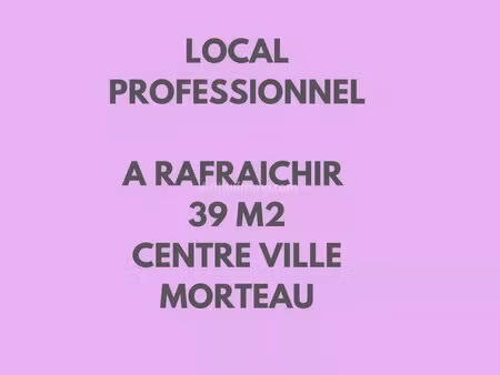 vente local commercial 2 pièces 39 m2 à morteau