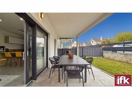 wickerschwihr : t3 en rez-de-jardin avec terrasse  garage et parking