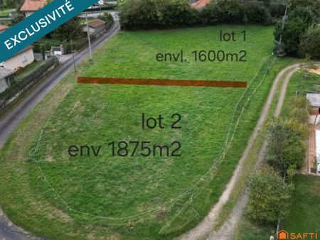 vente terrain 1875 m² cabanac-cazaux (31160)