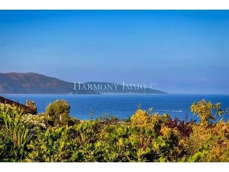 grande villa au calme avec jolie vue mer  terrain plat sagone  corse