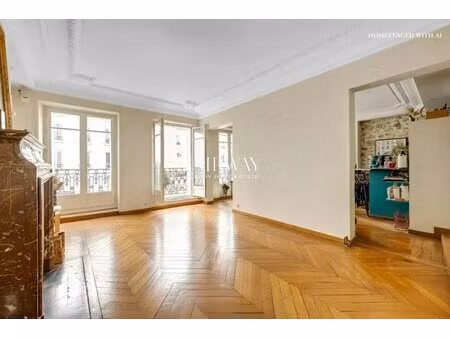 paris batignolles appartement familial traversant 114 m² avec 3 chambres et balcon