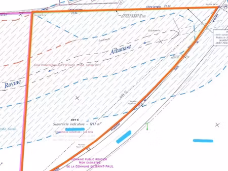 vente terrain 1217 m² à le guillaume (97423)  106 000 €