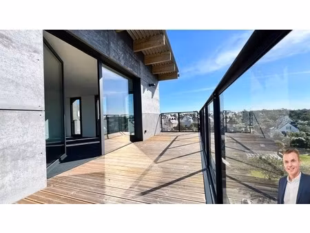 département du finistère (29) - à vendre : crozon  centre-ville - appartement penthouse t6