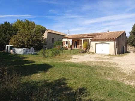 villa plain pied 94m² sur terrain de 4600m²  montségur sur lauzon  249 000hai