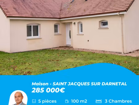 vente maison à saint-jacques-sur-darnétal (76160) : à vendre / 100m² saint-jacques-sur-dar