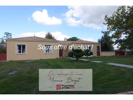 maison de plain-pied de 138 m² - terrain de 1 690 m²