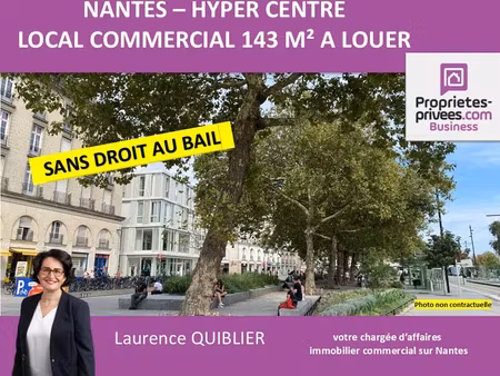 44000 nantes - local commercial a louer 143 m² - hyper centre