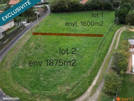 terrain 1875 m² cabanac-cazaux