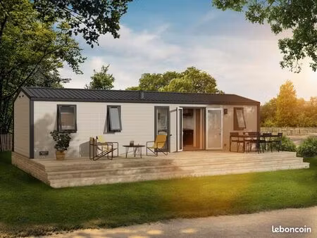 mobil home résidentiel 3ch 2sdb 2wc sur parc résidentiel loisirs à l'année clé en main