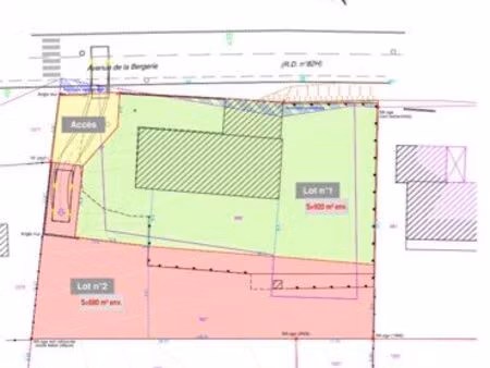 à vendre terrain constructible