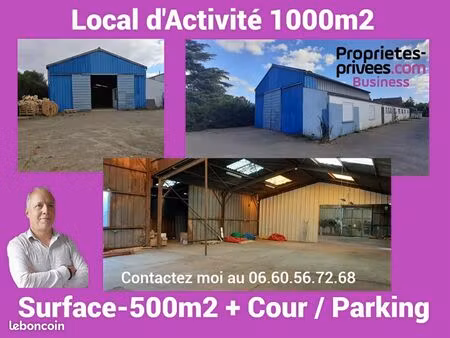 local d'activité 1 000 m²