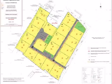 terrain à bâtir de 716m² à negreville