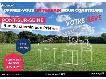 terrain pont sur seine